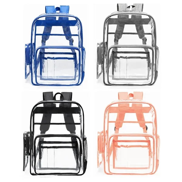 Stadium Approved Waterproof Transparent Backpack Clear Bag