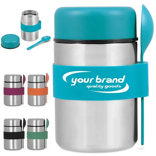 13oz. Width Mouth Thermo w/ Spoon