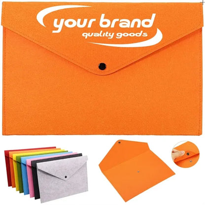 Portable A4 Office Storage Envelopes Felt File  Folders