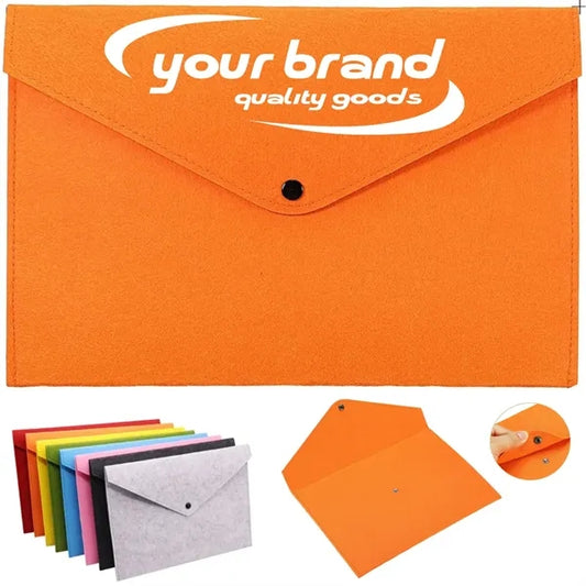 Portable A4 Office Storage Envelopes Felt File  Folders