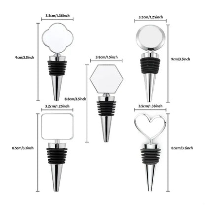 Customizable Stainless Steel Wine Bottle Stoppers