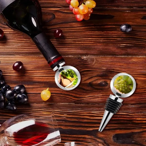 Customizable Stainless Steel Wine Bottle Stoppers