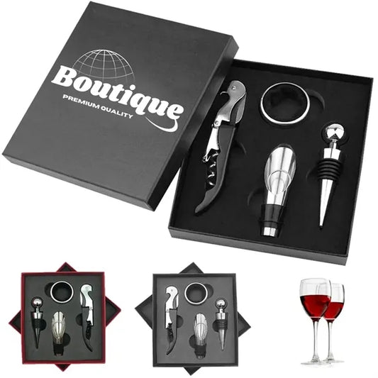 4pcs Stainless Steel Accessory Tool Wine Bottle Opener Set