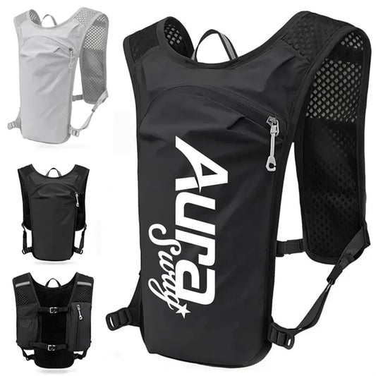 Hydration Backpack with Chest Strap and Ventilated Back