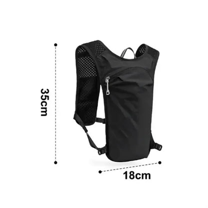 Hydration Backpack with Chest Strap and Ventilated Back