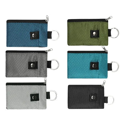 RFID Blocking ID Holder Keychain Lanyard Portable Wallet