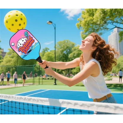 Fiberglass Pickleball Paddle & Ball Set w/ Shoulder Bag