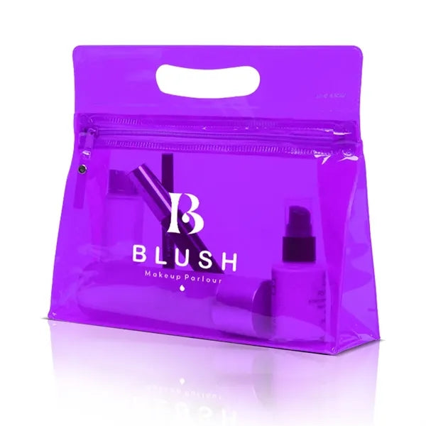 Translucent ( Semi-Transparent ) Vinyl Vanity Bag