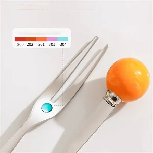 Fruit Forks with  Unicorn Holder