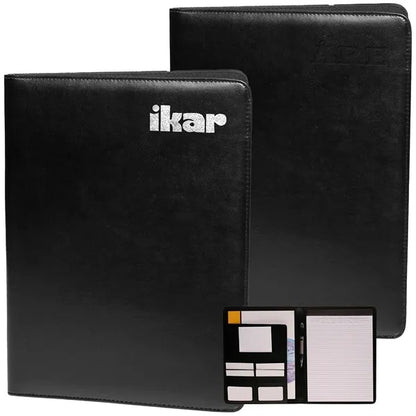 Smooth Surface Leather Portfolio with Pen Loop & File pocket