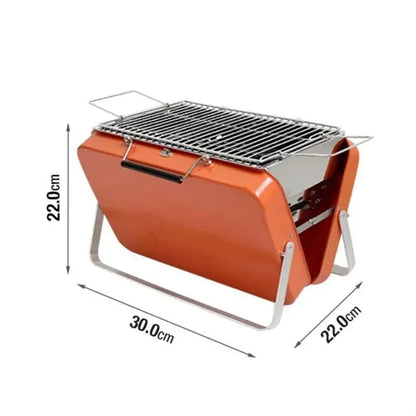 BBQ Compact Charcoal Folding Metal Grill