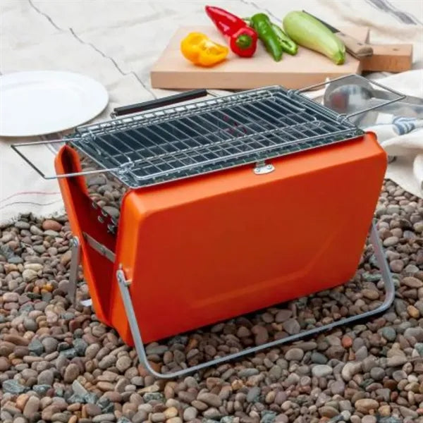 BBQ Compact Charcoal Folding Metal Grill