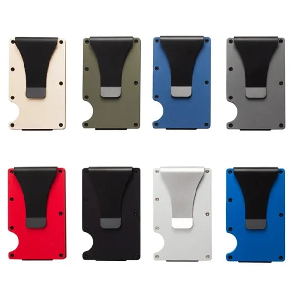 RFID Metal Slim Credit Card Clip Wallet