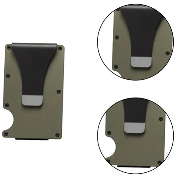 RFID Metal Slim Credit Card Clip Wallet