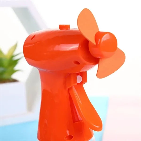 Handheld Misting Spray Fan Bottle with Manual Trigger