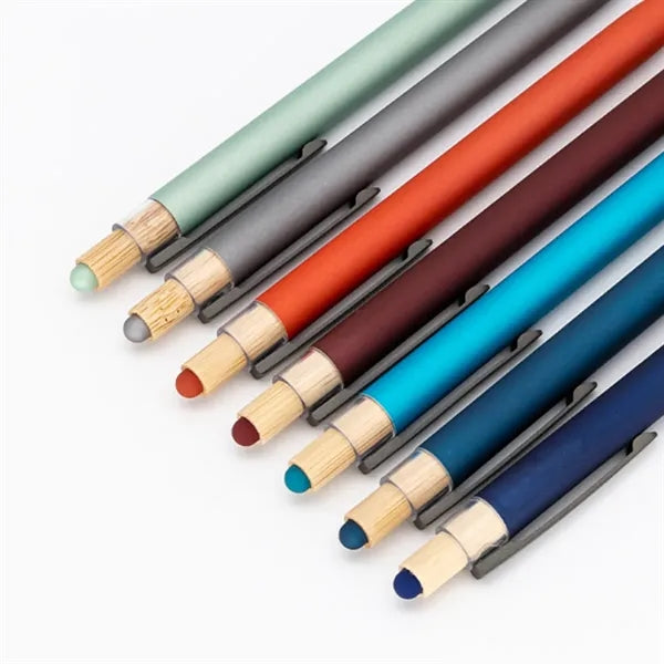 Eco Bamboo Stylus Ballpoint Pen with Click Action