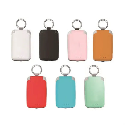 Mini Keychain Power Bank with LED Flashlight