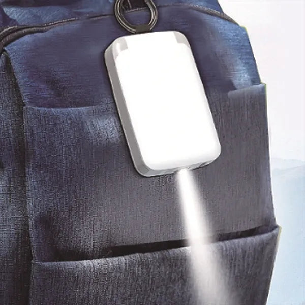 Mini Keychain Power Bank with LED Flashlight