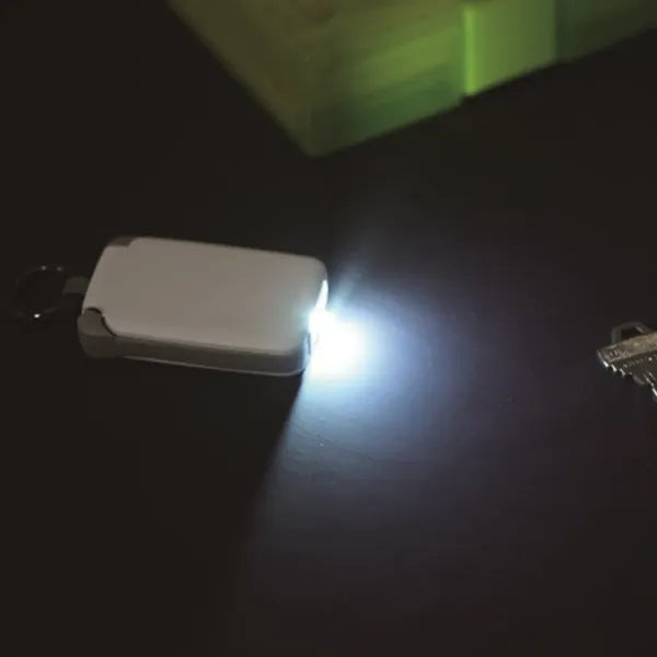 Mini Keychain Power Bank with LED Flashlight