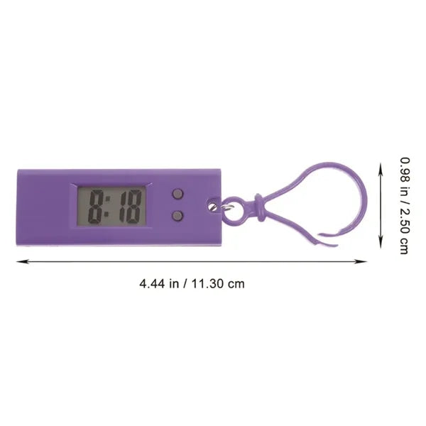 Mini Digital Keychain Watch with Clip for Students