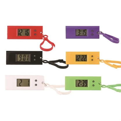 Mini Digital Keychain Watch with Clip for Students