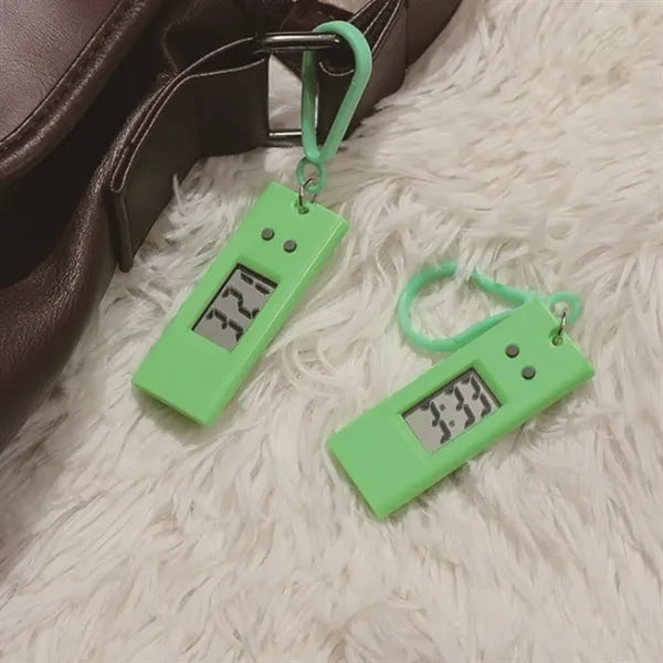 Mini Digital Keychain Watch with Clip for Students