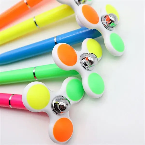 Plastic Fidget Spinner Ballpoint Pen with Custom Logo