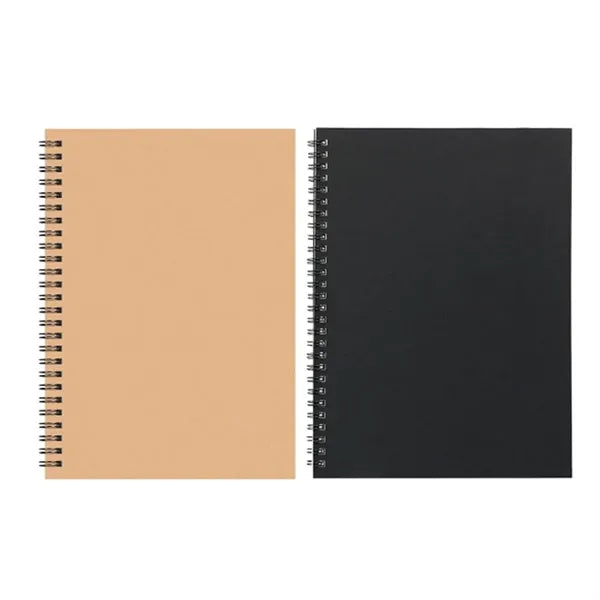 B5 Eco-Friendly Kraft Spiral Notebook Lined Pages Journal