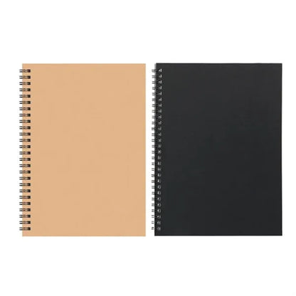 B5 Eco-Friendly Kraft Spiral Notebook Lined Pages Journal