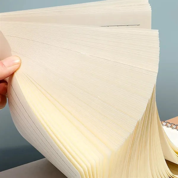 B5 Eco-Friendly Kraft Spiral Notebook Lined Pages Journal