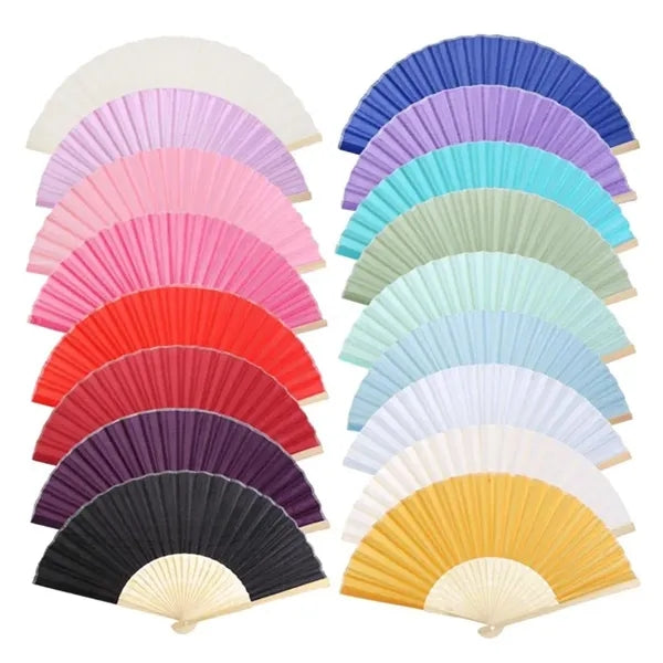 Bamboo Frame Paper Hand Fan