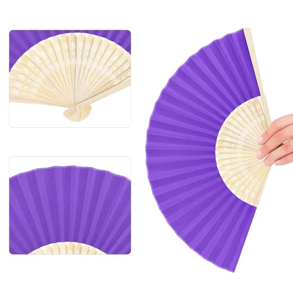 Bamboo Frame Paper Hand Fan
