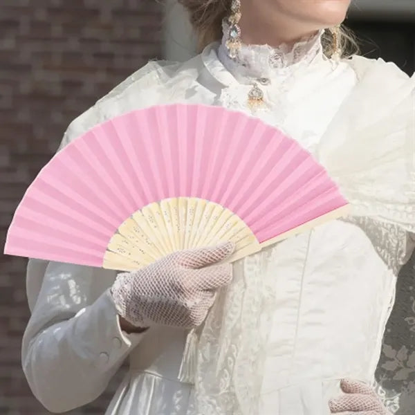 Bamboo Frame Paper Hand Fan