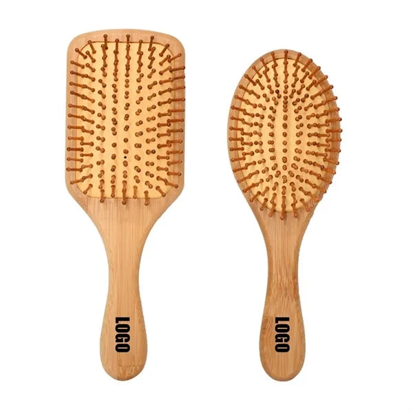 Bamboo Hair Brush for Scalp Stimulation