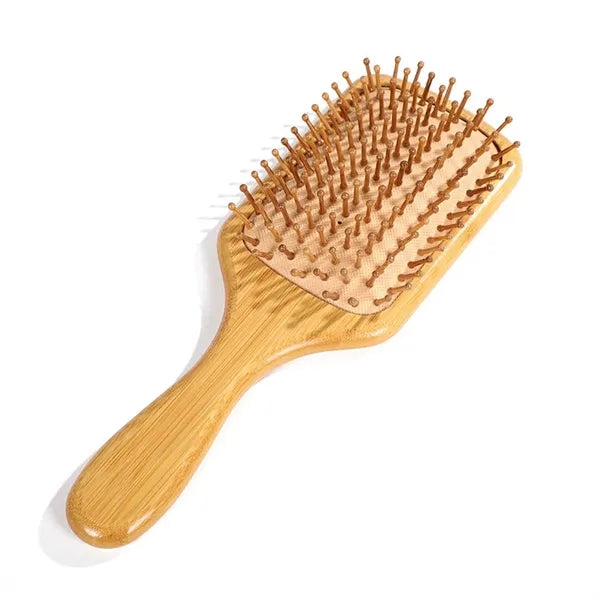 Bamboo Hair Brush for Scalp Stimulation
