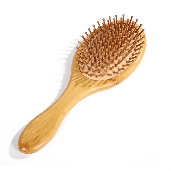 Bamboo Hair Brush for Scalp Stimulation