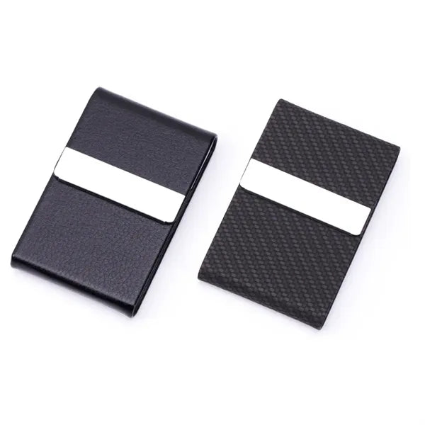 PU Leather  Stainless Steel Business Card Case
