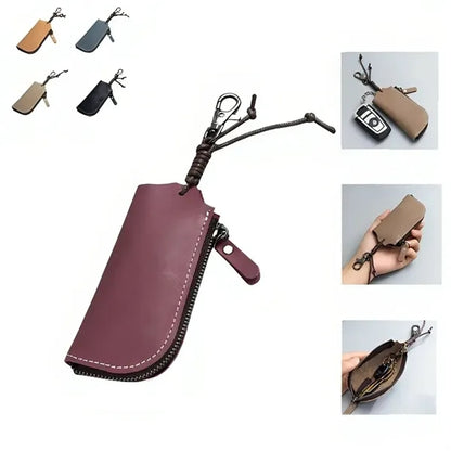 Vintage Leather Key Coin Pouch