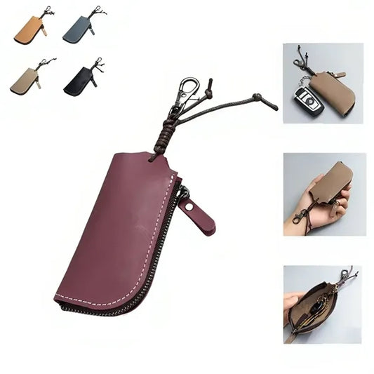 Vintage Leather Key Coin Pouch