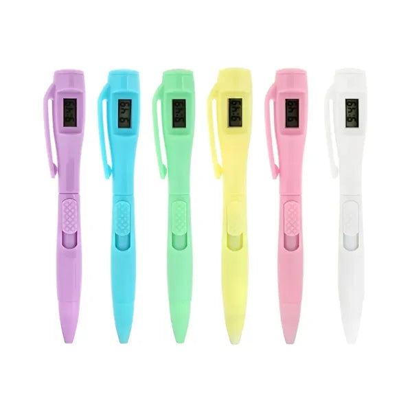 Ballpoint Pen with Built-In Digital Click Counter Display
