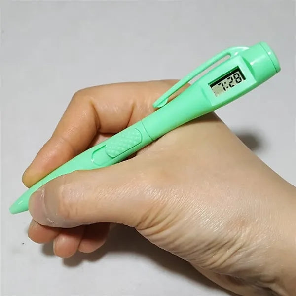 Ballpoint Pen with Built-In Digital Click Counter Display