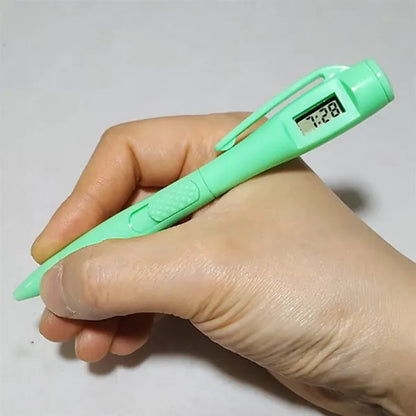 Ballpoint Pen with Built-In Digital Click Counter Display