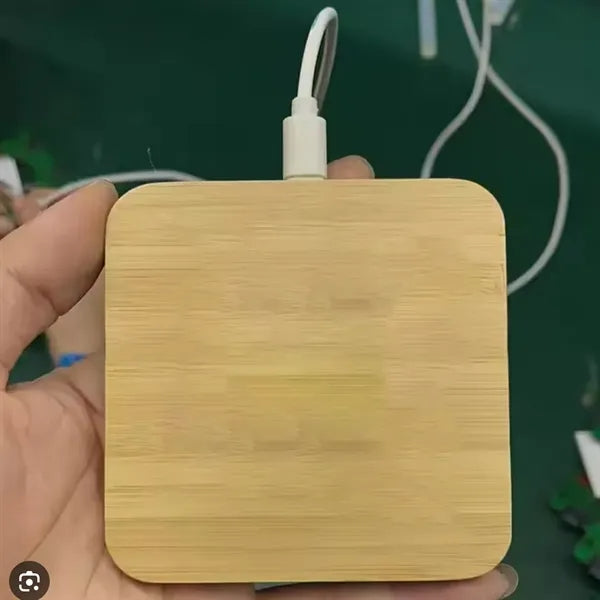 Eco-Friendly Bamboo Power Bank with USB Port