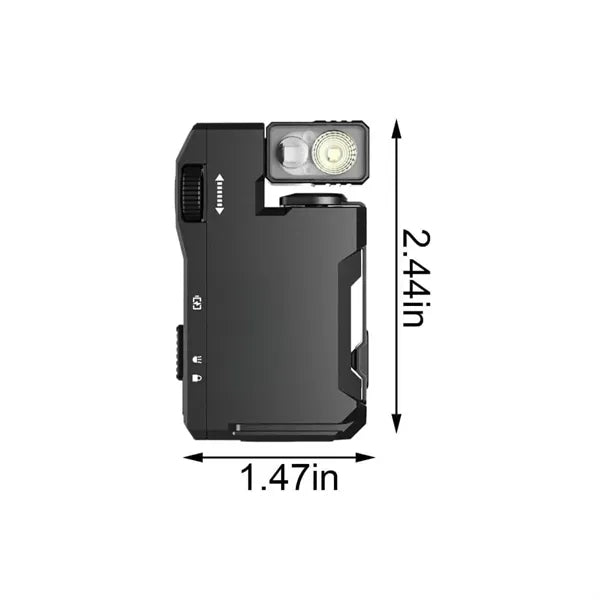 Mini Tactical LED Flashlight with Adjustable Head and Clip