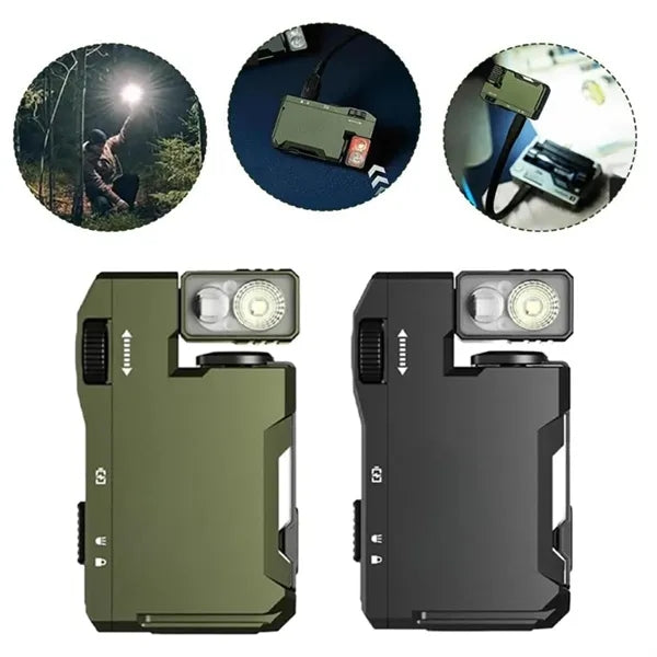Mini Tactical LED Flashlight with Adjustable Head and Clip