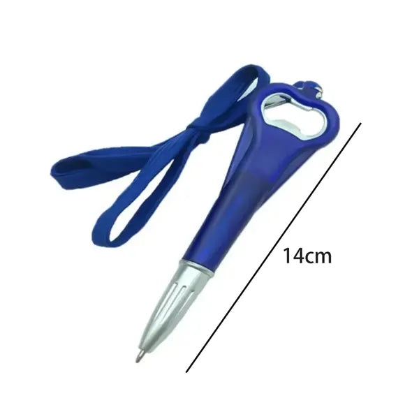 3-in-1 Bottle Opener Pen with Lanyard