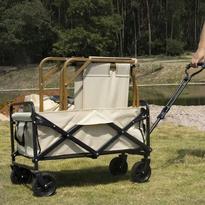 Collapsible Folding Utility Wagon Cart Heavy Duty
