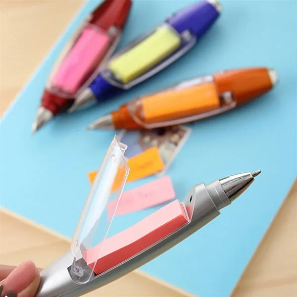 Multifunction Sticky Note Pen with Built-In Memo