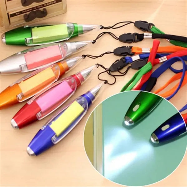Multifunction Sticky Note Pen with Built-In Memo