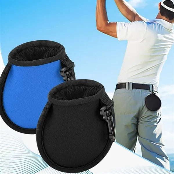 Neoprene Zippered Earphone Pouch with Clip